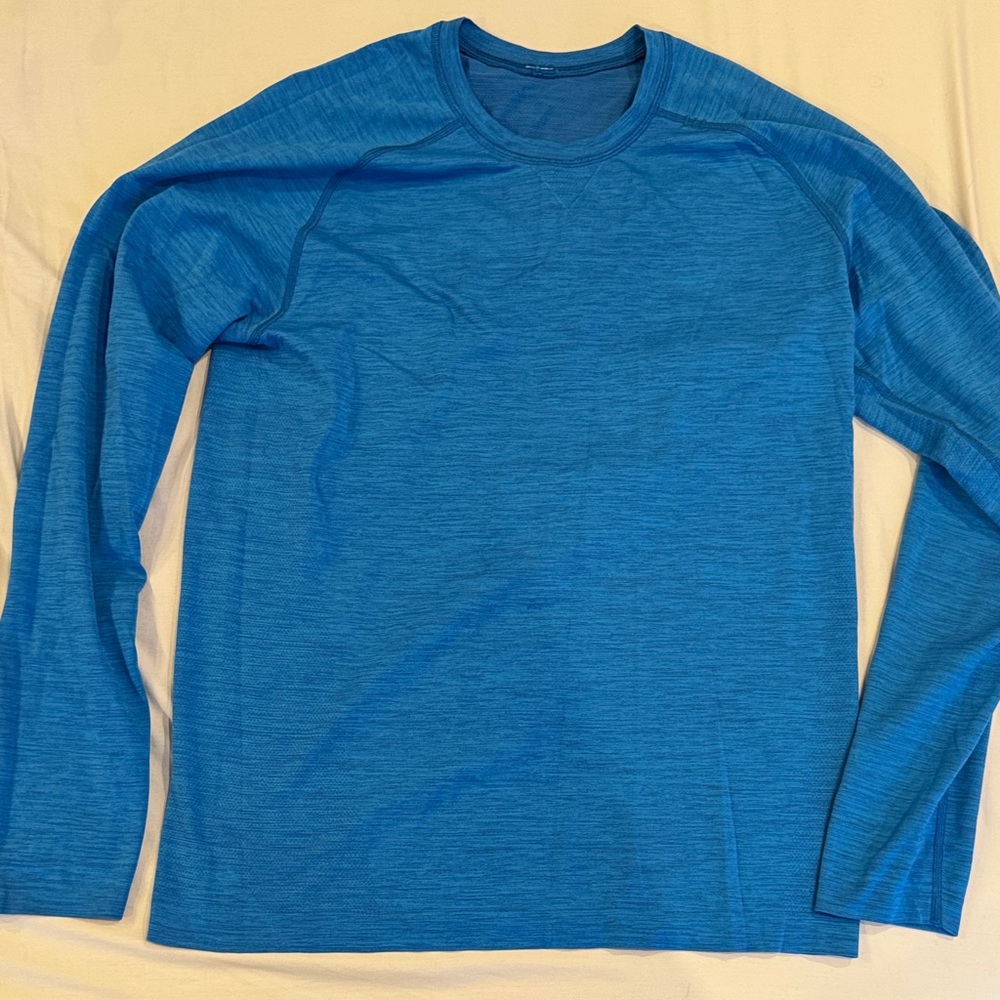 lululemon athletica Vibrant Blue Long Sleeve Tee